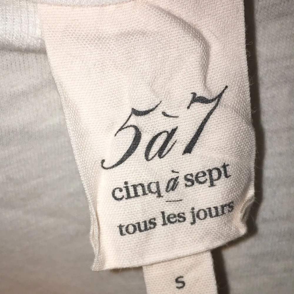 Cinq A Sept Sleeveless Top With Heart Shaped Typography | Size S - Picture 4 of 5